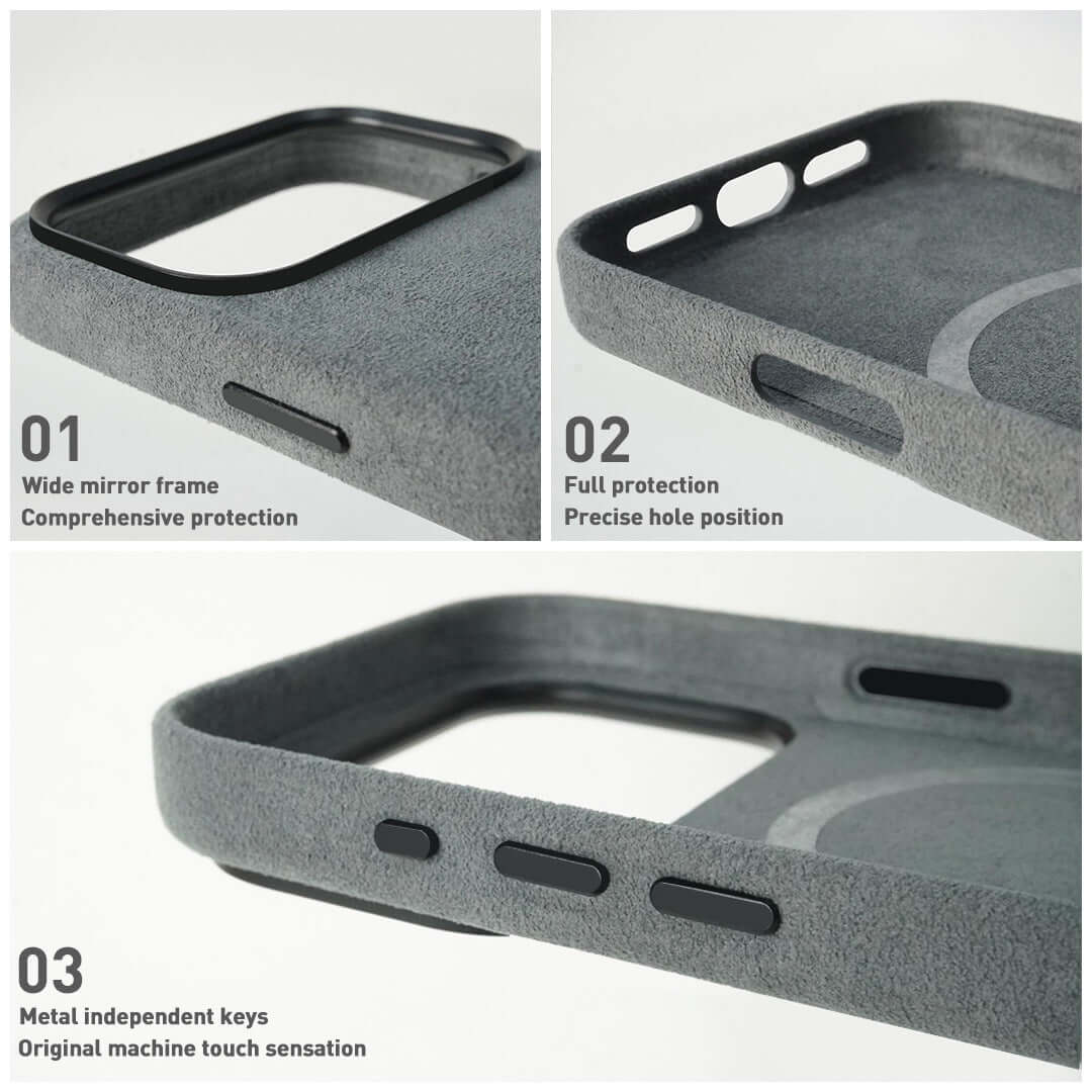Luxury Italy Alcantara Magnetic Case